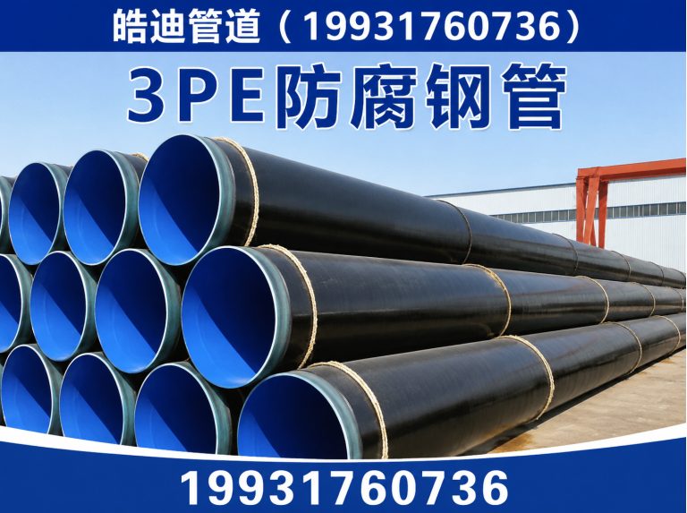 盐山县3PE防腐钢管展示图